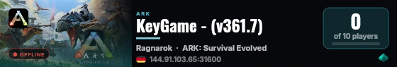 KeyGame - (v361.7) live status badge