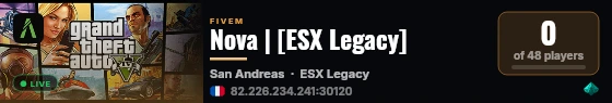 Nova | [ESX Legacy] live status badge