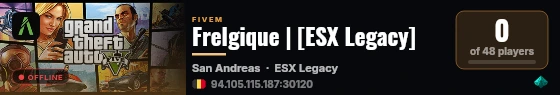 Frelgique | [ESX Legacy] live status badge