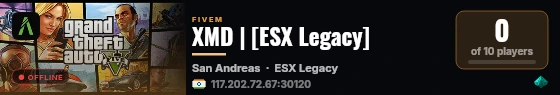XMD | [ESX Legacy] live status badge