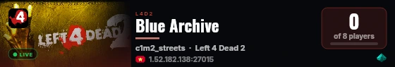 Blue Archive live status badge