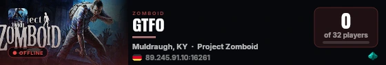 GTFO live status badge
