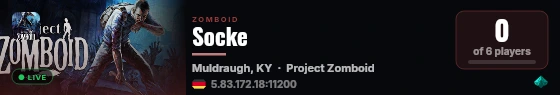 Socke live status badge