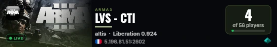 LVS - CTI live status badge