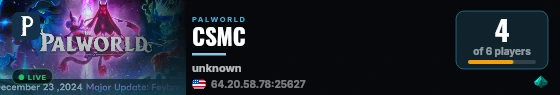 CSMC live status badge