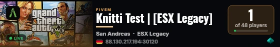 Knitti Test | [ESX Legacy] live status badge