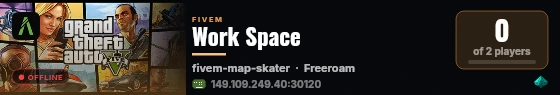 Work Space live status badge