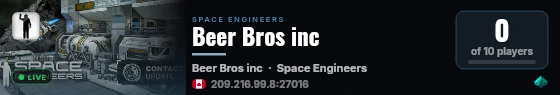 Beer Bros inc live status badge