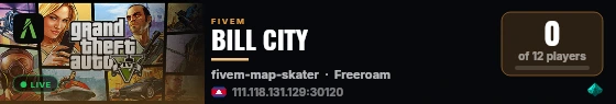 BILL CITY live status badge