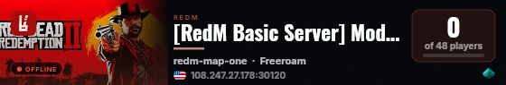 [RedM Basic Server] Modern Life live status badge