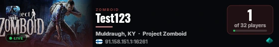 Test123 live status badge