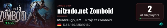 nitrado.net Zomboid live status badge
