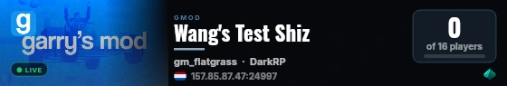 Wang's Test Shiz live status badge