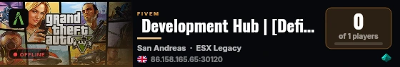  Development Hub | [Definitive Development Server] live status badge