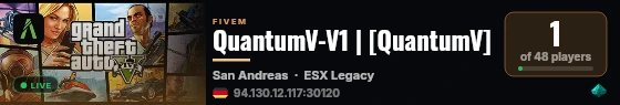 QuantumV-V1 | [QuantumV] live status badge