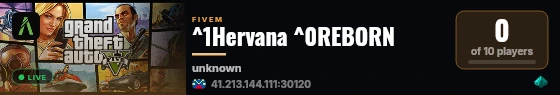 ^1Hervana ^0REBORN live status badge