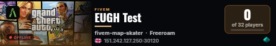 EUGH Test live status badge