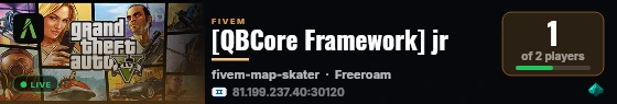 [QBCore Framework] jr live status badge