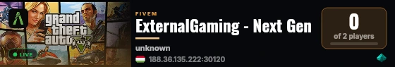 ExternalGaming - Next Gen live status badge
