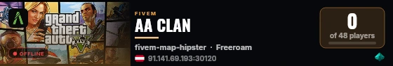 AA CLAN live status badge