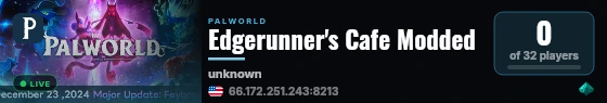 Edgerunner's Cafe Modded live status badge