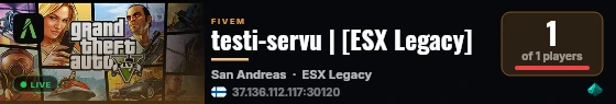 testi-servu | [ESX Legacy] live status badge