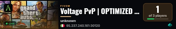 Voltage PvP | OPTIMIZED & COMPLETE | ACADEMY/PVP | discord.gg/NWpZwwwmu9 live status badge