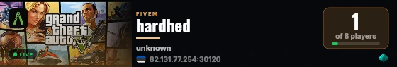 hardhed playground live status badge
