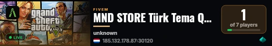 MND STORE Türk Tema QBOX live status badge