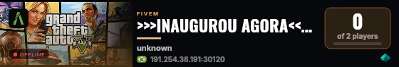 >>>INAUGUROU AGORA<<<^6VILLAGE ROLEPLAY live status badge