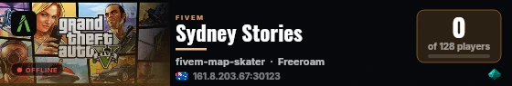 Sydney Stories live status badge