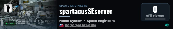 spartacusSEserver live status badge