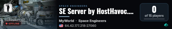 SE Server by HostHavoc.com live status badge