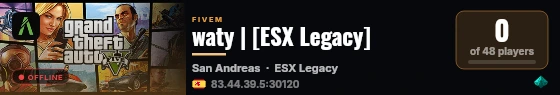 waty | [ESX Legacy] live status badge