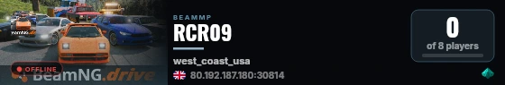 RCR09 live status badge