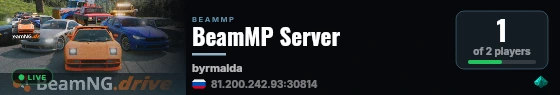 BeamMP Server live status badge