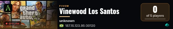 Vinewood Los Santos live status badge
