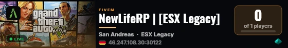 NewLifeRP | [ESX Legacy] live status badge