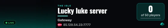 Lucky luke server live status badge