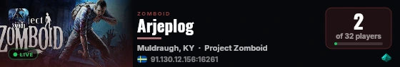 Arjeplog live status badge