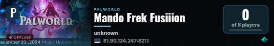 Mando Frek Fusiiion live status badge