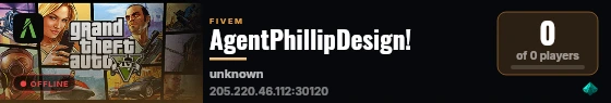 AgentPhillipDesign! live status badge