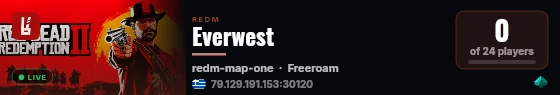Everwest live status badge