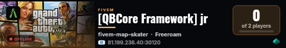 [QBCore Framework] jr live status badge