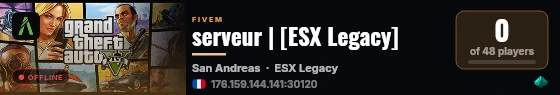 serveur | [ESX Legacy] live status badge
