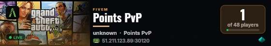 Points PvP live status badge