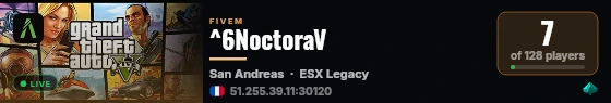 ^6NoctoraV live status badge