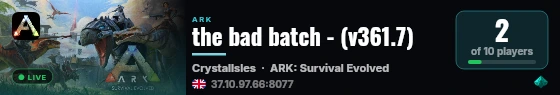 the bad batch - (v361.7) live status badge