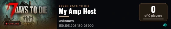 My Amp Host live status badge