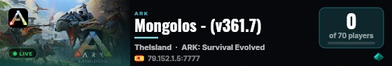 Mongolos - (v361.7) live status badge